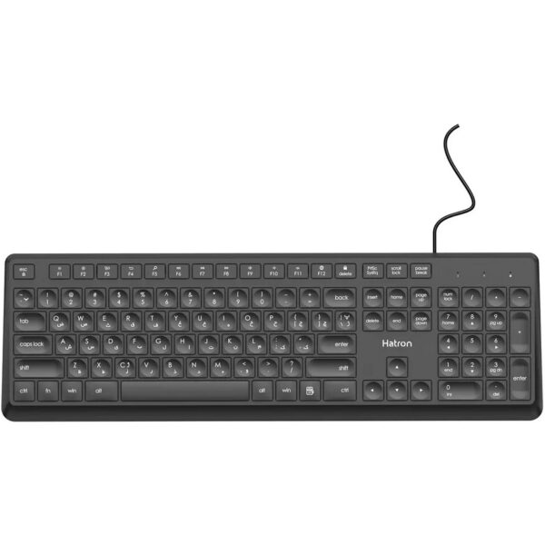 کیبورد هترون مدل HK190 ا HK190 USB Wired Keyboard