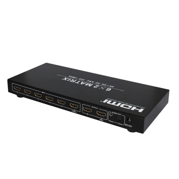 ماتریکس سوئيچ 6 در 2 HDMI سه بعدي فرانت مدل Faranet 6x2 HDMI Matrix Switch FN-V162