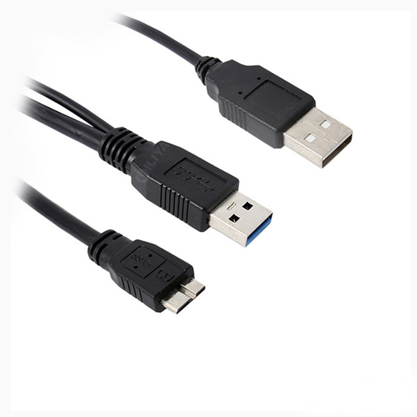 کابل Micro USB 3.0 هارد 20 سانتی متر با کابل شارژ USB 2.0 فرانت مدل FN-U3CY02